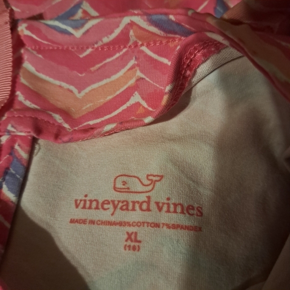 Vineyard Vines girls watercolor whale tail dress size 16 - Picture 3 of 5